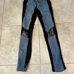 Styles Ever After Vintage Blue and Black Skinny Jeans Size XS